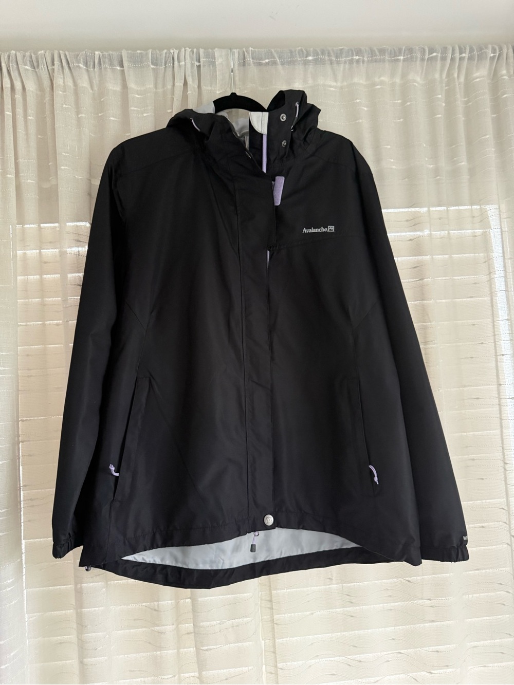 Avalanche Women’s Black Hooded Waterproof Raincoat